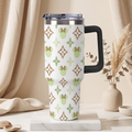 Custom Minnie Mouse 40oz Tumbler for Kids with Handle and Straw