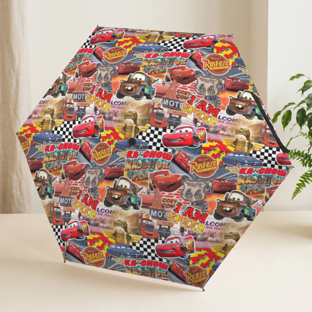 Custom Kids Lightning McQueen Umbrella –  UV Sun Protection Sun & Rain Umbrella