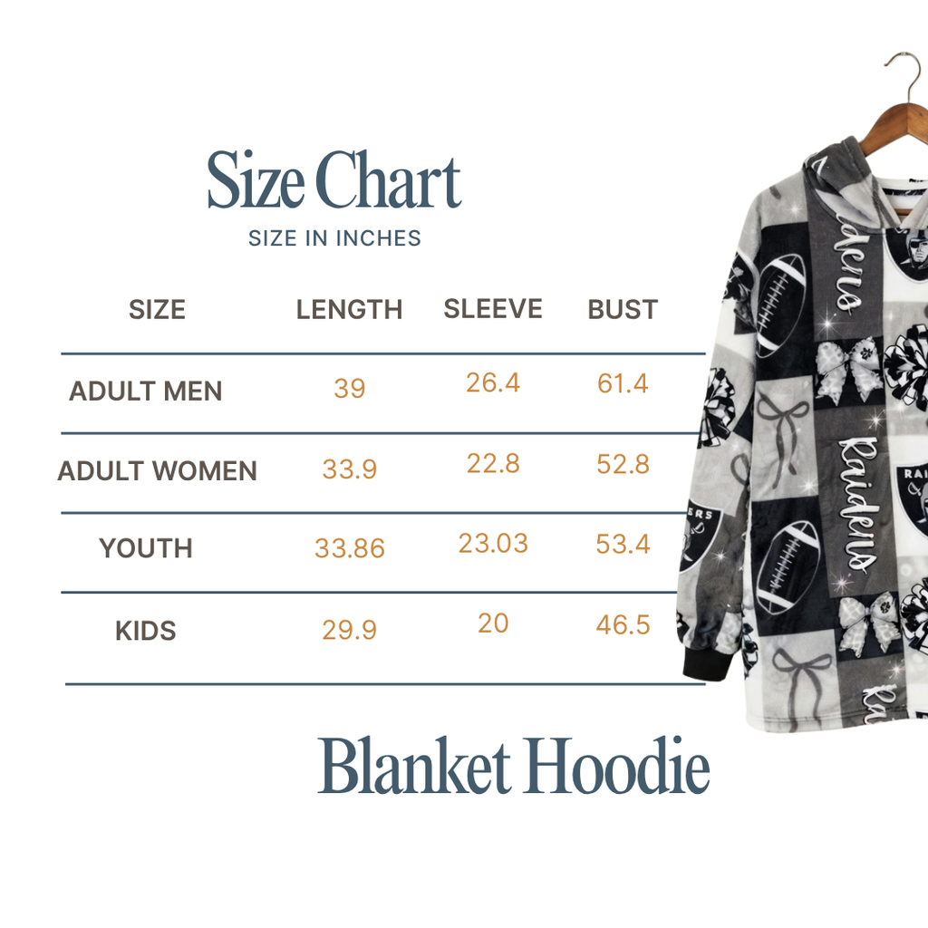 Custom Sports Blanket Hoodie – Personalized Family Wearable Snuggie