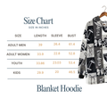 Custom Sports Blanket Hoodie – Personalized Family Wearable Snuggie