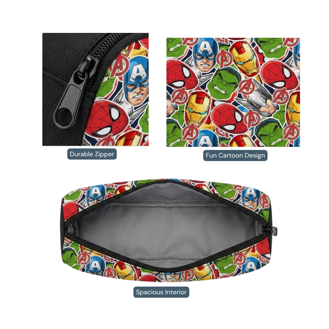 Personalized Marvel Avengers 3-Piece School Backpack Set for Kids