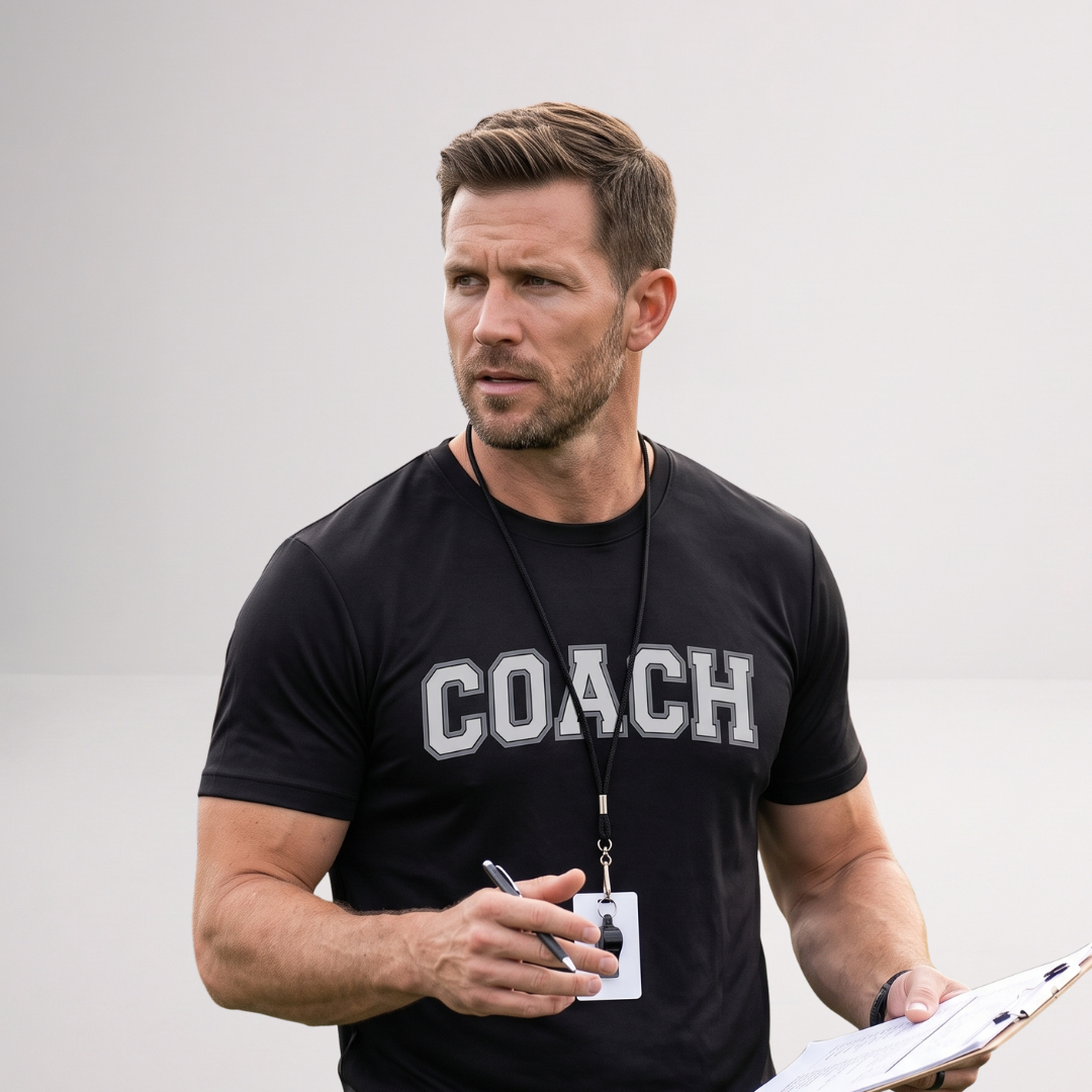 Custom Coach Sports T-Shirt – Personalized Coach Team Shirt