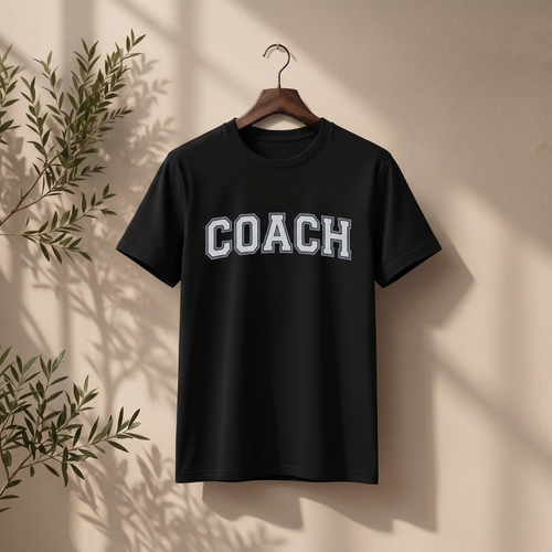 Custom Coach Sports T-Shirt – Personalized Coach Team Shirt