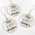 Personalized Grandma & Mother Christmas Ornament – Custom Ceramic Keepsake