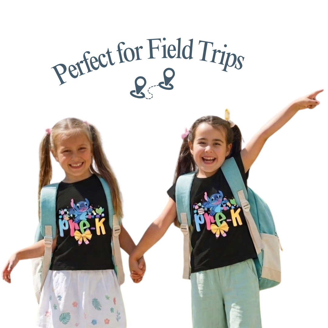 Personalized Stitch Pre-K Back to School Shirt – Kids Cotton T-Shirt