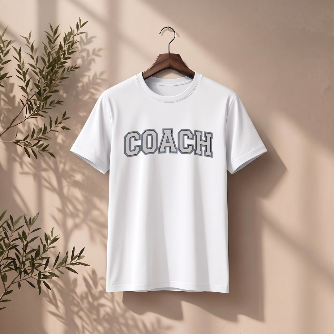 Custom Coach Sports T-Shirt – Personalized Coach Team Shirt