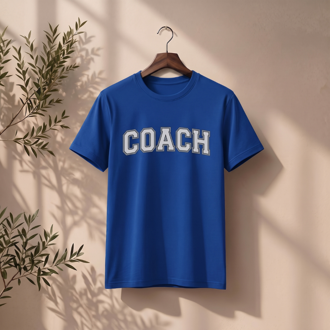Custom Coach Sports T-Shirt – Personalized Coach Team Shirt