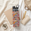 Custom Lightning McQueen 18oz Kids Water Bottle – Insulated School Tumbler