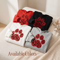 Kids Sequin Paw Print Hoodie | Youth Pullover Hoodie