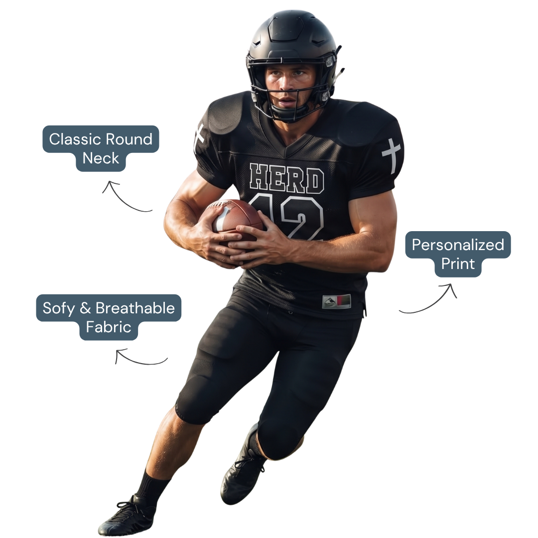 Custom Football Jersey – Personalized Lightweight Polyester Sports Jersey