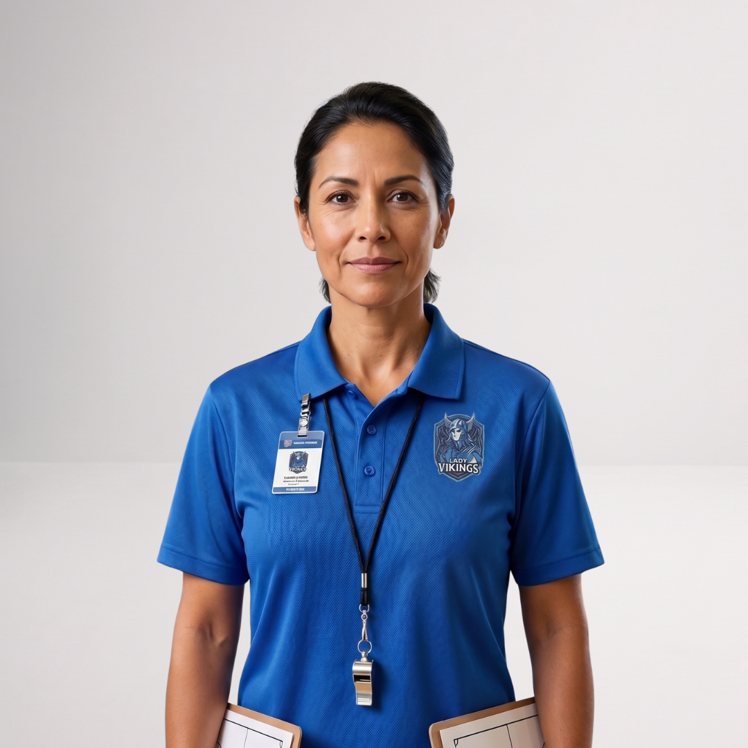Custom Coach T-Shirt with Name & Logo | Team Staff Shirt