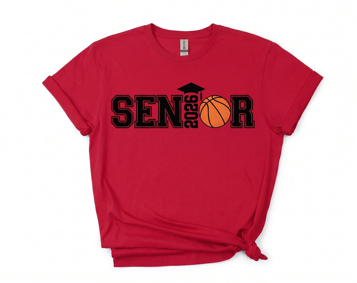 Personalized Senior Basketball 2026 Shirt – High School Graduation Tee