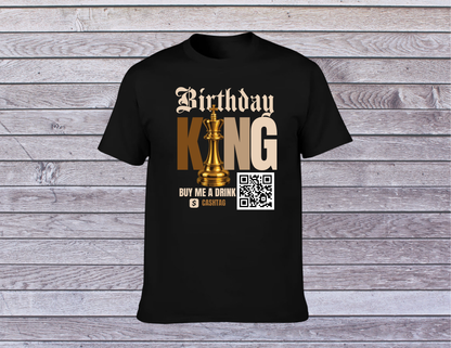 Birthday King Buy Me a Drink I Funny Birthday Shirt for Men