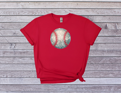 Vintage Baseball T-Shirt - Distressed Baseball Graphic Tee for Sports Fans