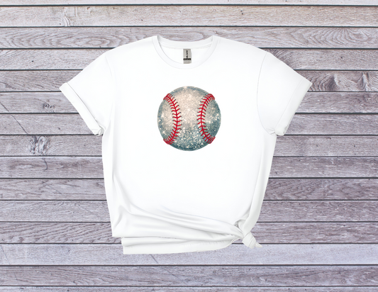 Vintage Baseball T-Shirt - Distressed Baseball Graphic Tee for Sports Fans