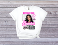 Custom Birthday Mugshot T-Shirt I Funny Birthday Tee with Photo and Zodiac
