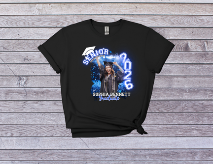 Personalized Senior 2026 Graduation Shirt - Custom Photo & Name