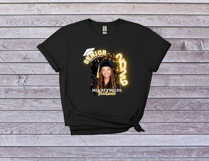 Personalized Senior 2026 Graduation Shirt - Custom Photo & Name