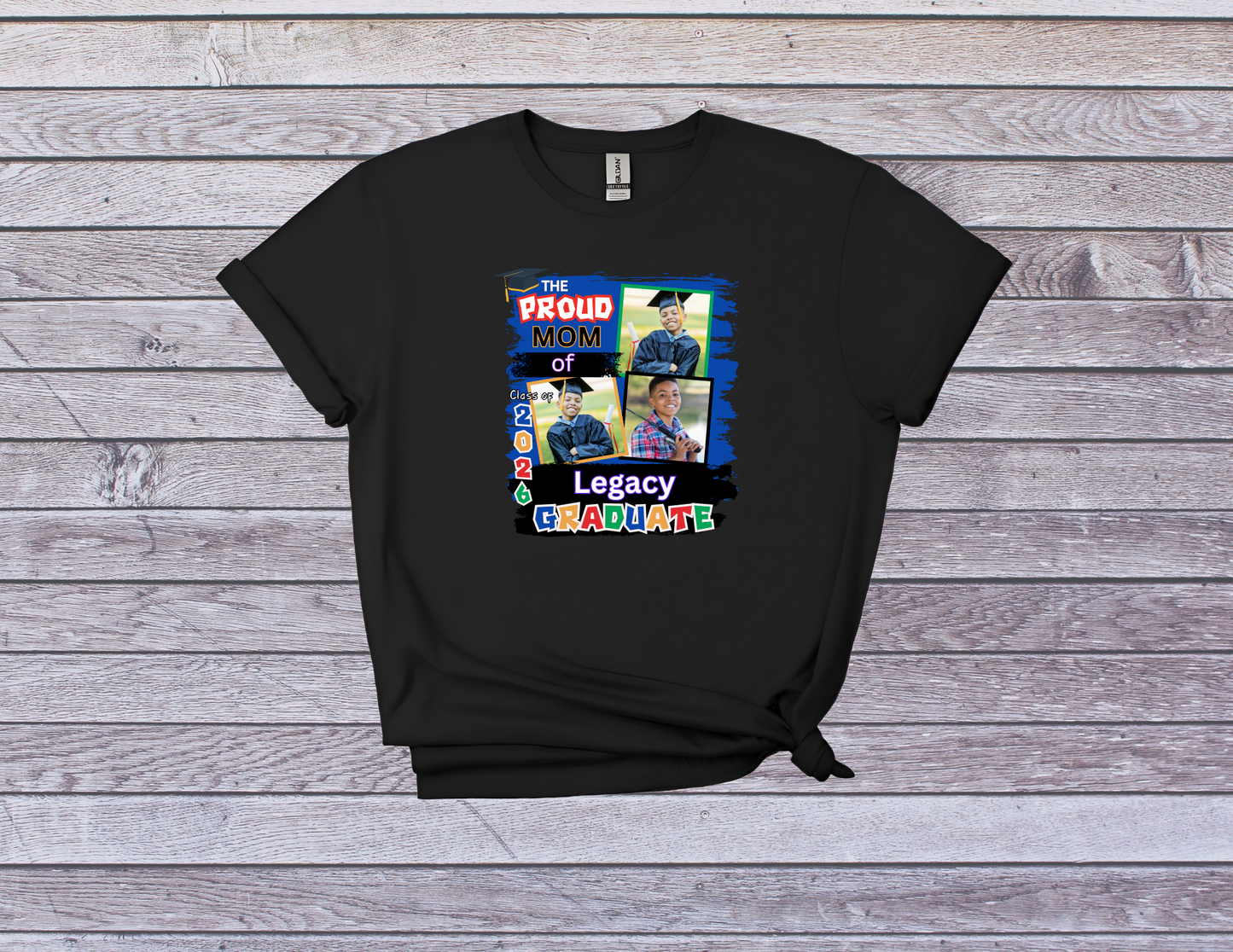 Custom Graduation Photo T-shirt - Proud Family Grad Shirt