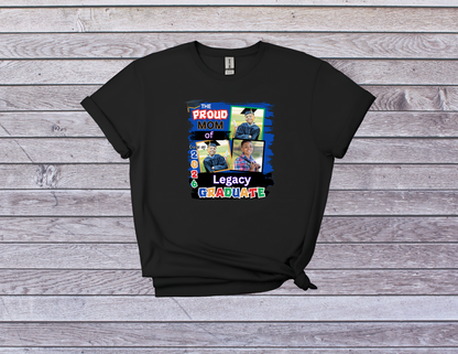 Custom Graduation Photo T-shirt - Proud Family Grad Shirt