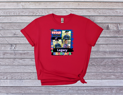 Custom Graduation Photo T-shirt - Proud Family Grad Shirt