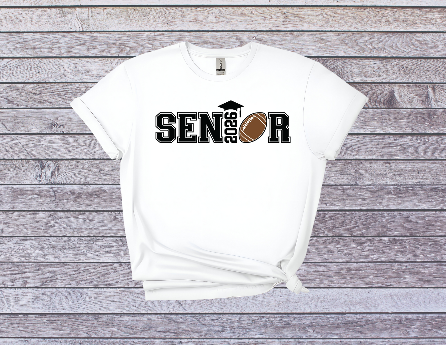 Senior Football 2026 Shirt I Graduation Tee for Proud Football Players