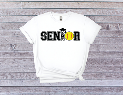 Senior Softball 2026 Shirt I Graduation Tee for Softball Players