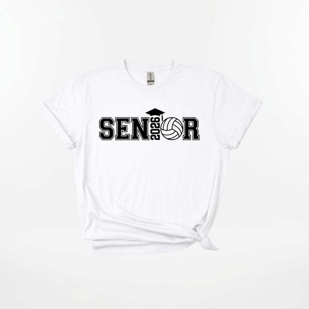 Personalized Senior Volleyball 2026 Shirt – High School Graduation Tee