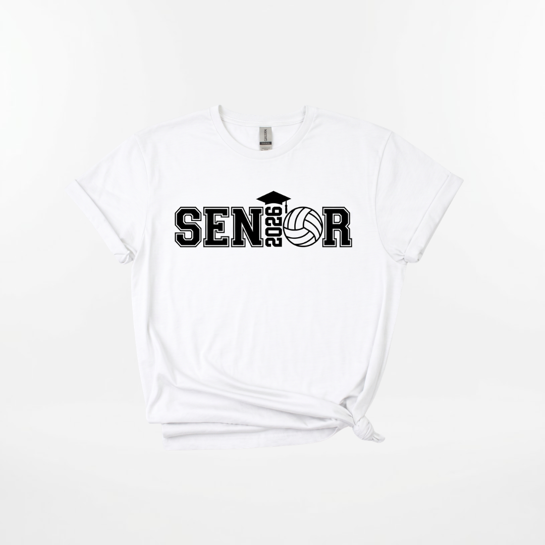Personalized Senior Volleyball 2026 Shirt – High School Graduation Tee