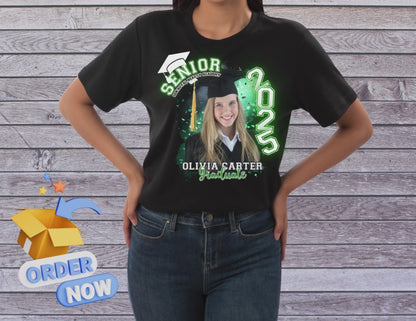 Personalized Senior 2026 Graduation Shirt - Custom Photo & Name